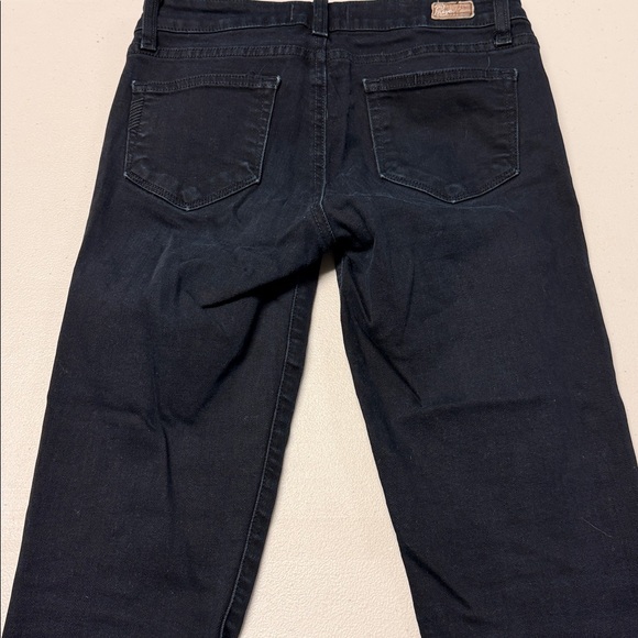 Paige Peg Skinny Black Denim Jeans - Picture 5 of 8